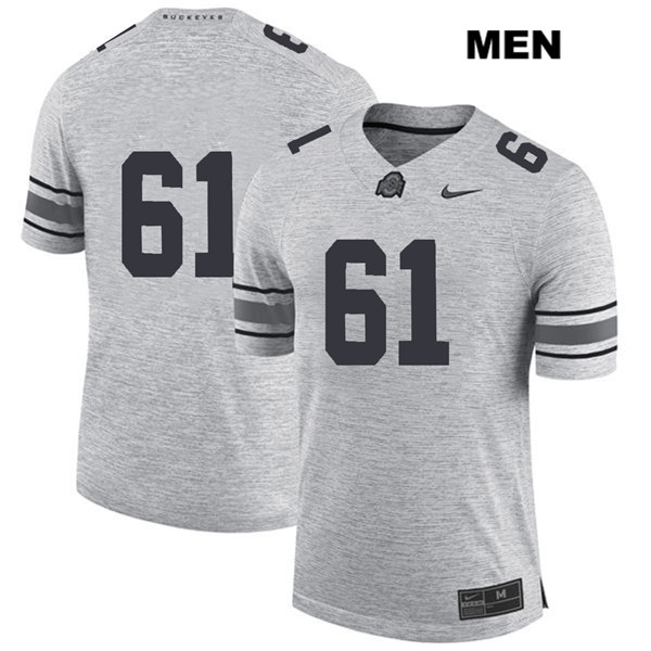 Ohio State Buckeyes Men's Gavin Cupp #61 Gray Authentic Nike No Name College NCAA Stitched Football Jersey VG19V10KZ